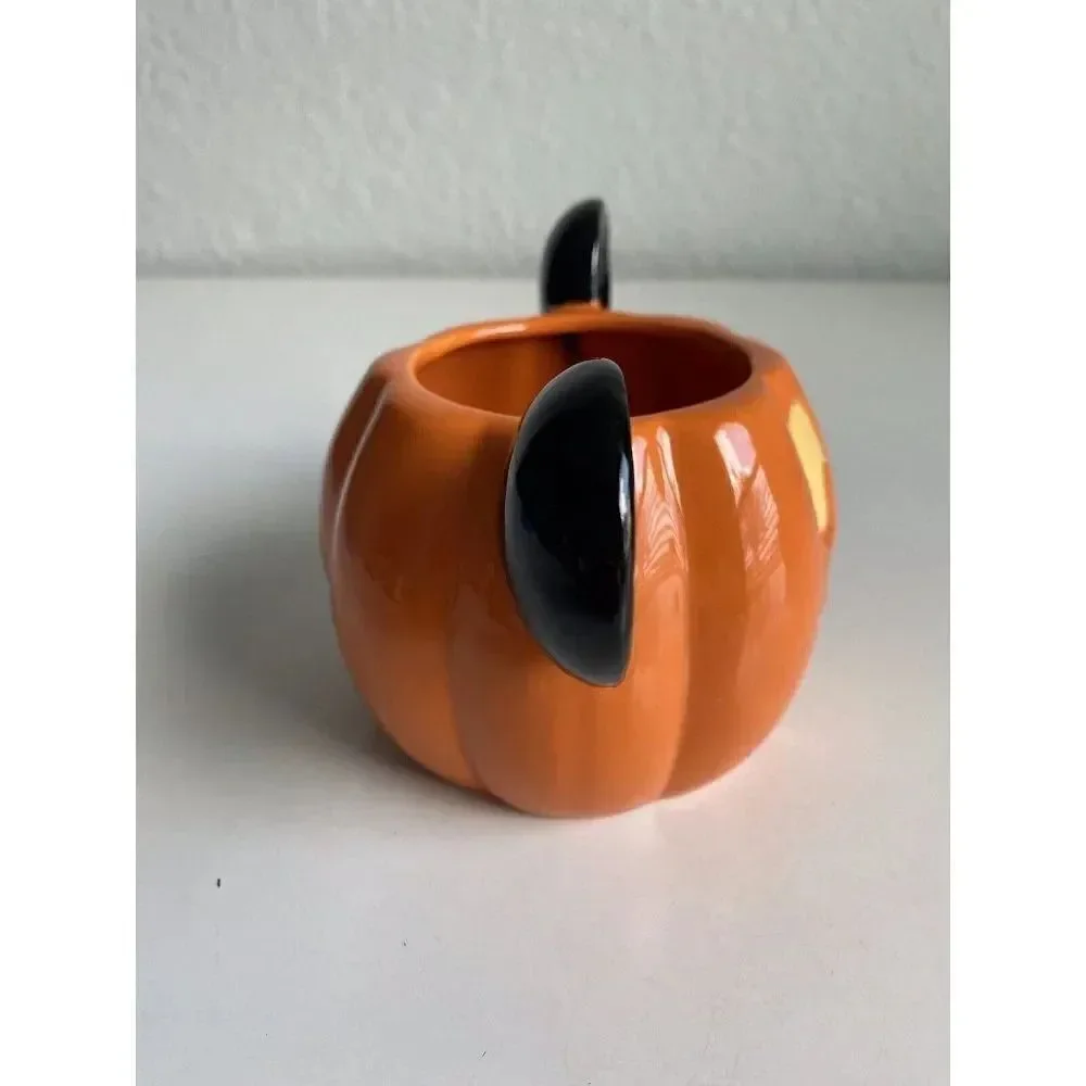 Halloween Disney Mickey Mouse Pumpkin Coffee Mug Cup Jack-O-Lantern NEW‎